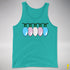 Transgender Pride Flag Christmas Lights Premium Tank Top - Teal